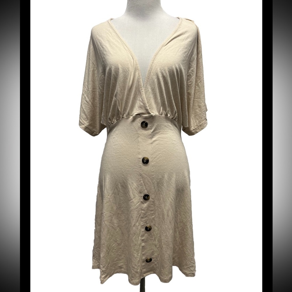 ASOS Design Flutter Sleeve Mini Tea Dress - Picture 1 of 5
